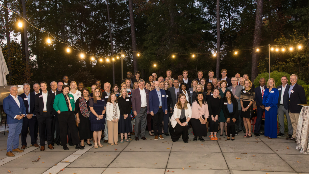 Group photo of past and present IEI National Advisory Board members, along with IEI directors, partners and guests at the NAB 20th Anniversary Celebration.