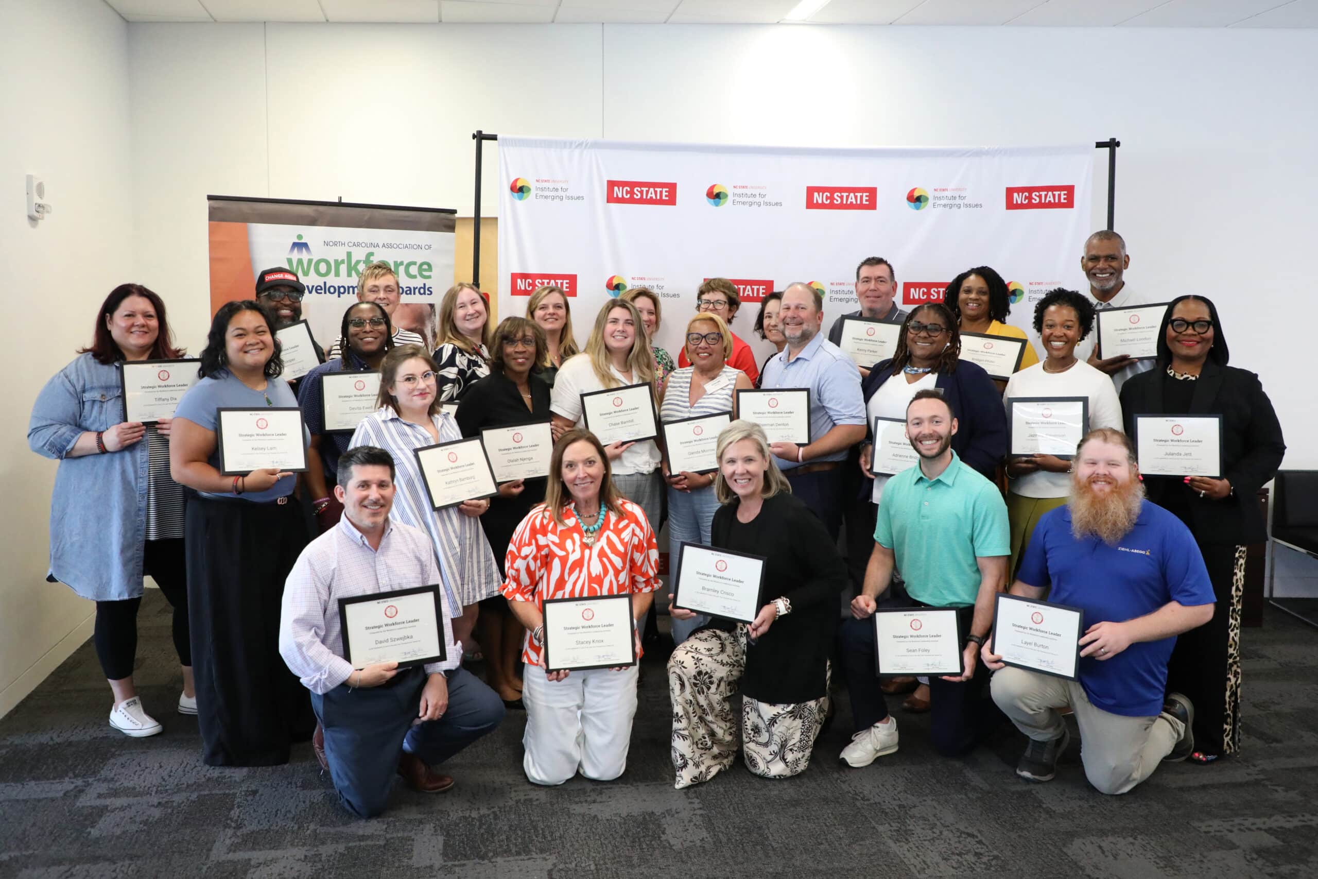 Group photo of the fourth cohort of IEI's Strategic Workforce Leadership Initiative.
